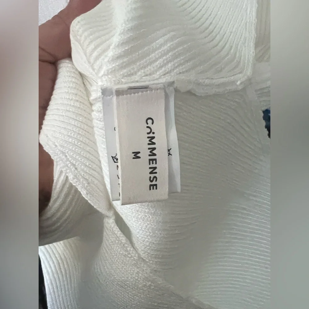 Commense Cream Ribbed Knit Top - Picture 9 of 12